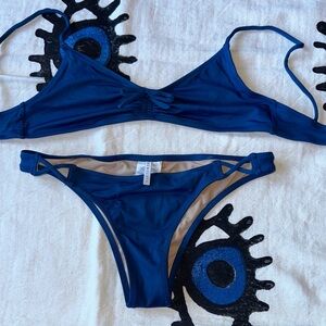 J. Crew Playa Blue Bikini Set